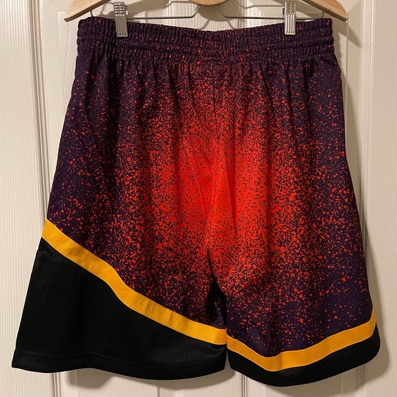 Mitchell & Ness Phoenix Suns Swingman Shorts NBA Orange Purple Black Mens M-XXL - Picture 2 of 16